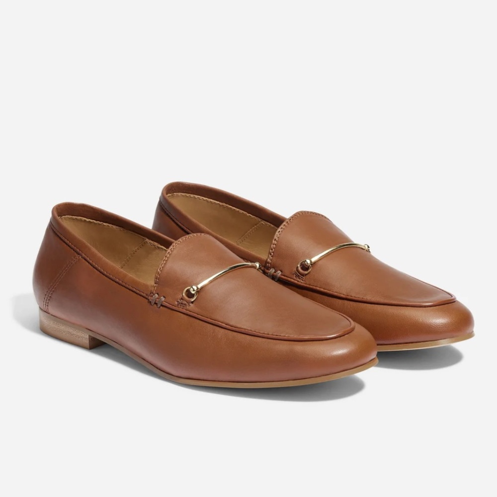 NIB Nisolo Women’s Lucy Loafer cognac leather